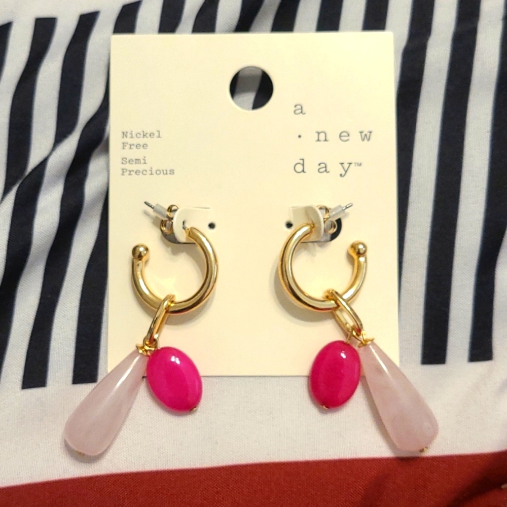 Pink earrings